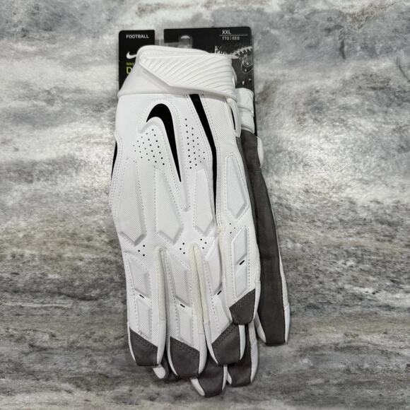 Nike D-Tack 6.0 Lineman NFL Football Gloves White/Black PGF946-184 – Size 2XL - Picture 1 of 7